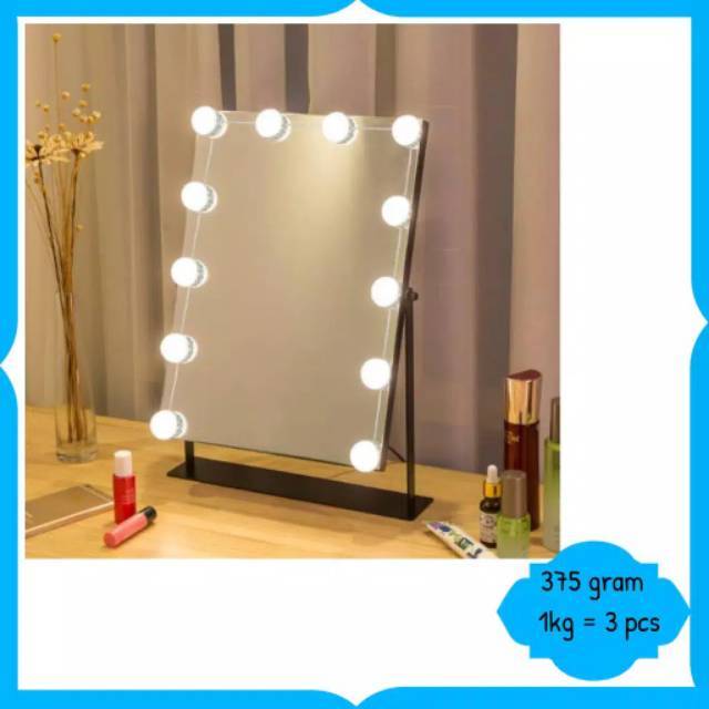 Lampu make up kaca 10 led terang tempel cermin kaca Led Bola USB Make Up Mirror 3000 - 6500K - CL10