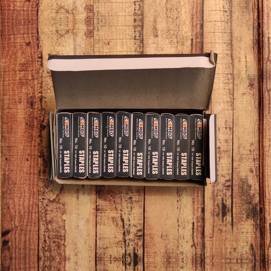 Isi Staples COMBO No.10 - Staples Kecil Kemasan Baru - Isi Stapler Kecil No 10