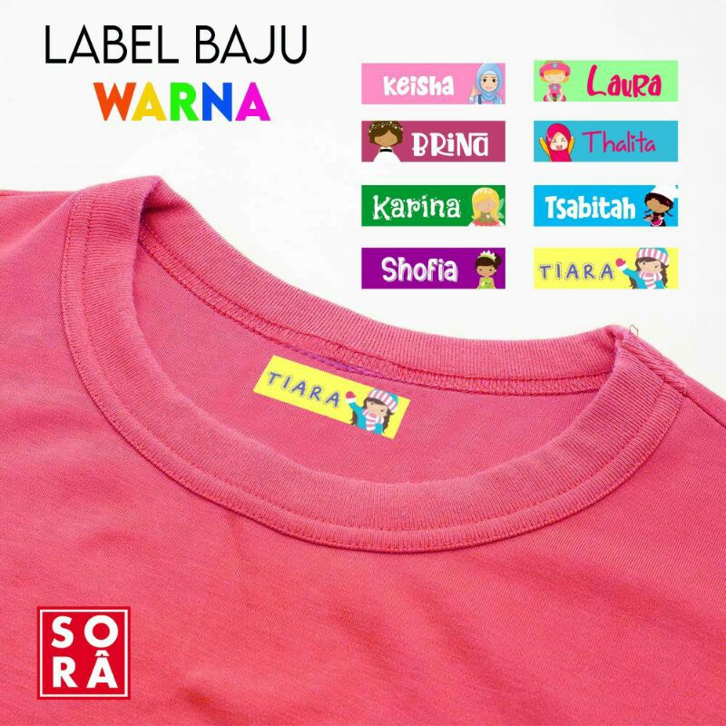 

Label baju / label nama baju / label iron on / label setrika / label murah