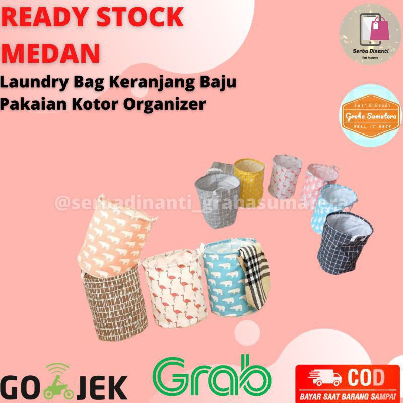 Laundry Bag Keranjang Baju Pakaian Kotor Organizer Murah Medan