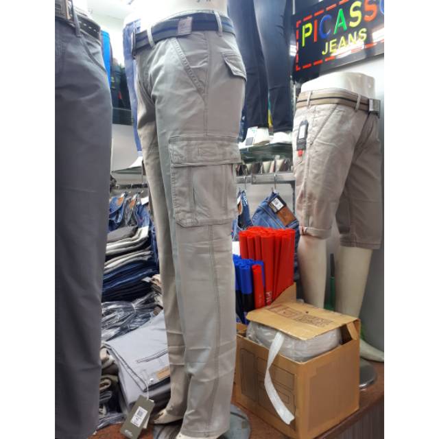  Celana  panjang chinos  cargo new basic Shopee Indonesia