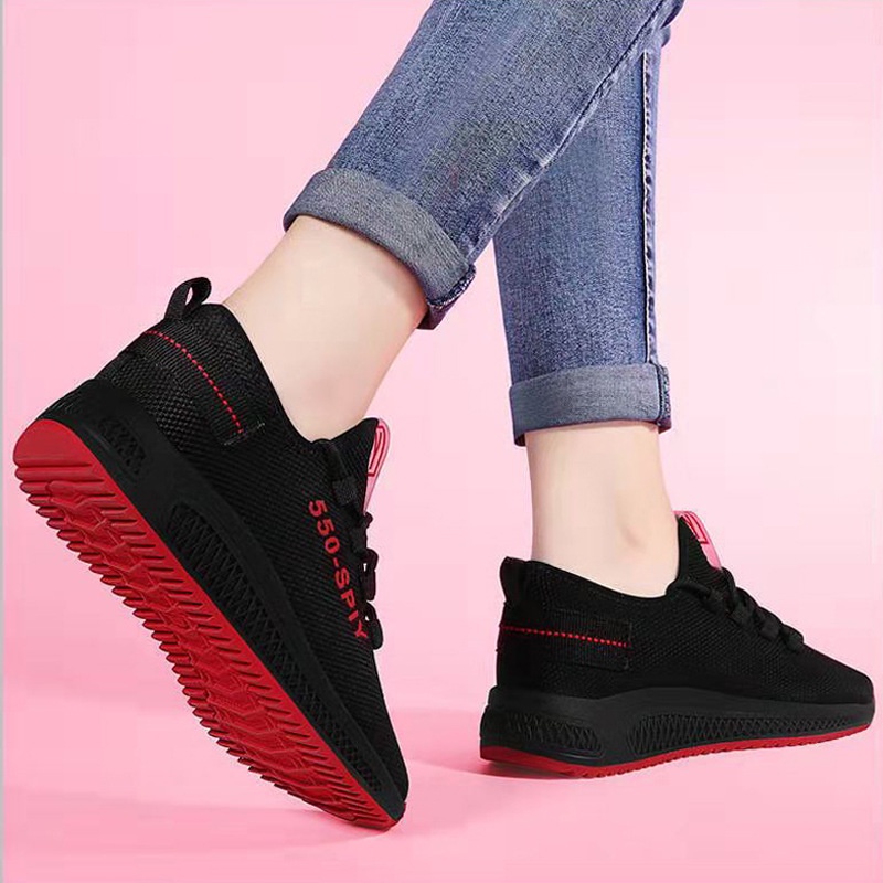 SHOEGALLERY LV0137 Sepatu Sneakers Wanita Casual Bahan Kanvas Import
