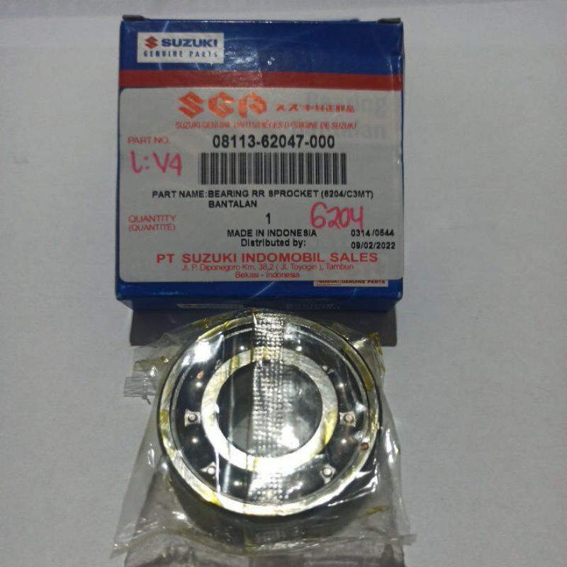 BEARING LAHER 6204 C3  SGP BEARING GEAR BELAKANG THUNDER RGR 150 ORIGINAL SUZUKI