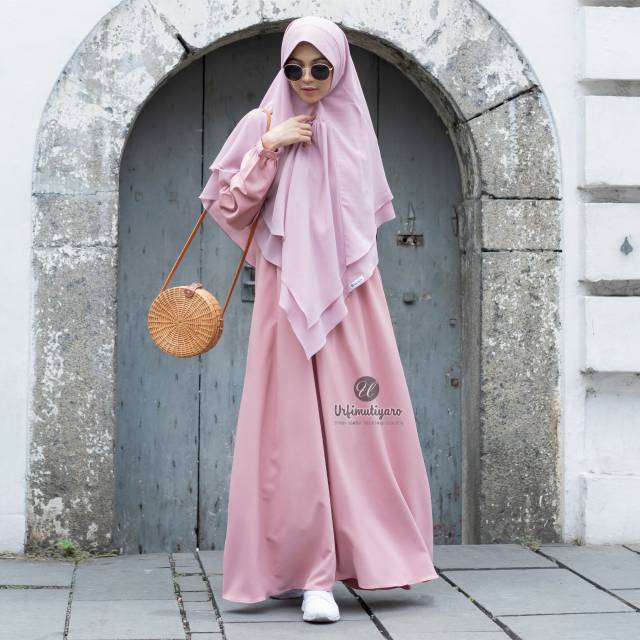URFIMUTIYARO YOANA DRESS GAMIS DEWASA POLOS