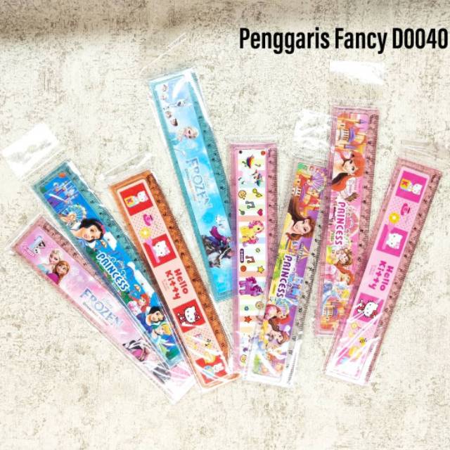 GARISAN / PENGGARIS FANCY 15CM KARAKTER KODE D0040 | Shopee Indonesia