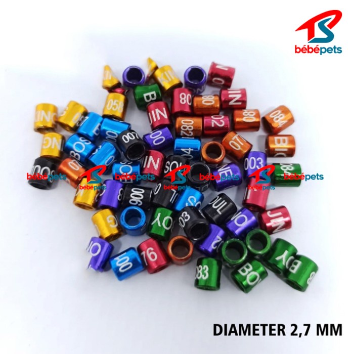 RING PENANDA KAKI BURUNG PLECI LASER GELANG CINCIN KONIN KOLIBRI