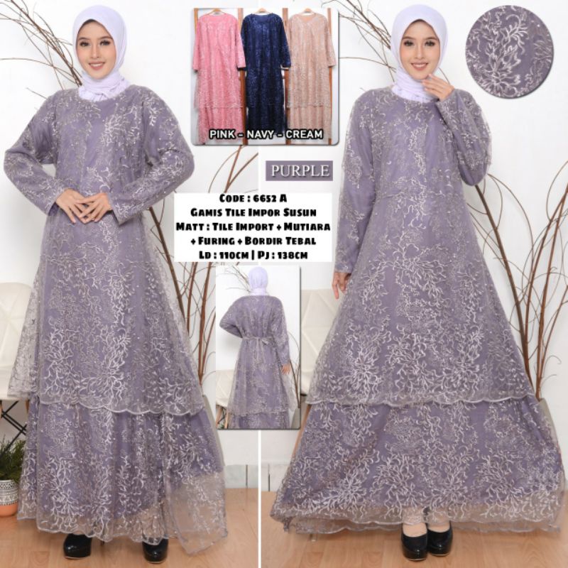 MAXY GERALDINE/GAMIS BRUKAT/GAMIS MURAH/GAMIS FORMAL/GAMIS TERBARU/GAMIS PESTA/