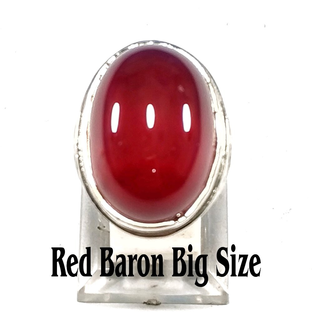 NATURAL BATU AKIK RED BARON MERAH CABE BIG SIZE MUMBUL