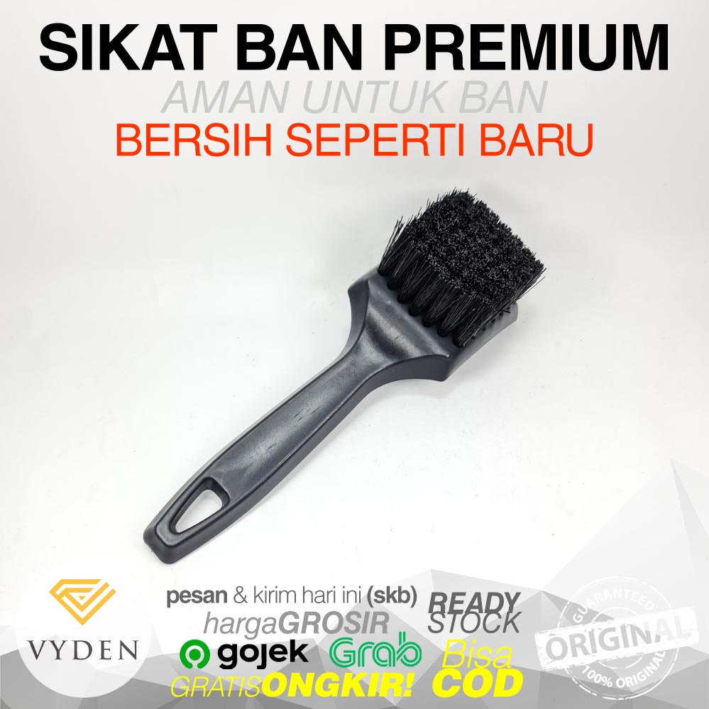 VYDEN Sikat Pembersih Ban Mobil Premium Halus Tire Brush Roda Motor Sepeda Fender Kolong Slebor Spakbor Lembut Halus MURAH