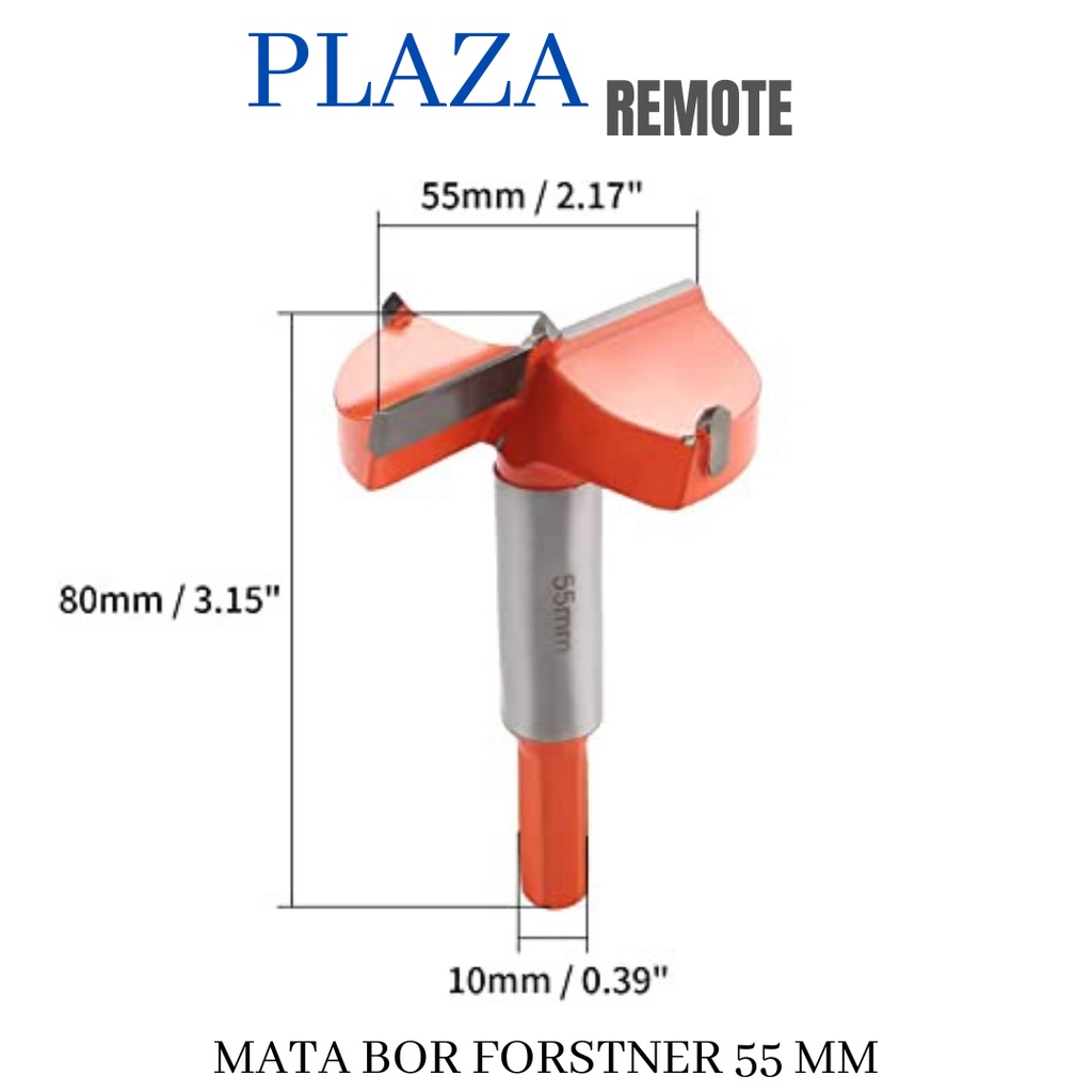 HOLESAW Pelubang KAYU FORSTNER Engsel SENDOK drill bit 55 MM