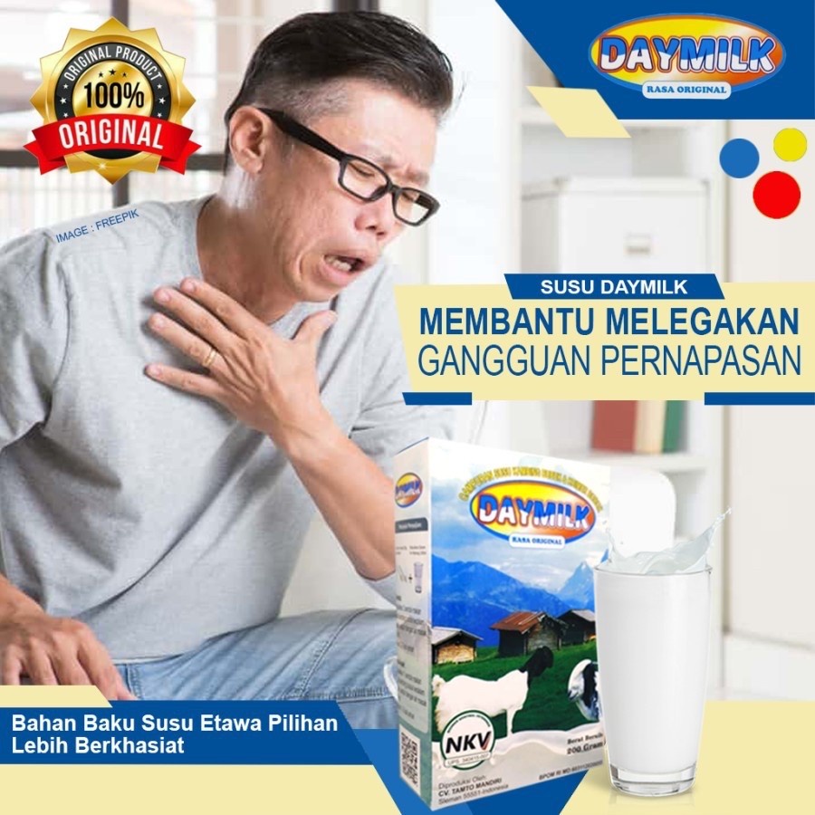 DAYMILK SUSU KAMBING ETAWA BUBUK MURNI DAY MILK RENDAH GULA RASA ORIGINAL