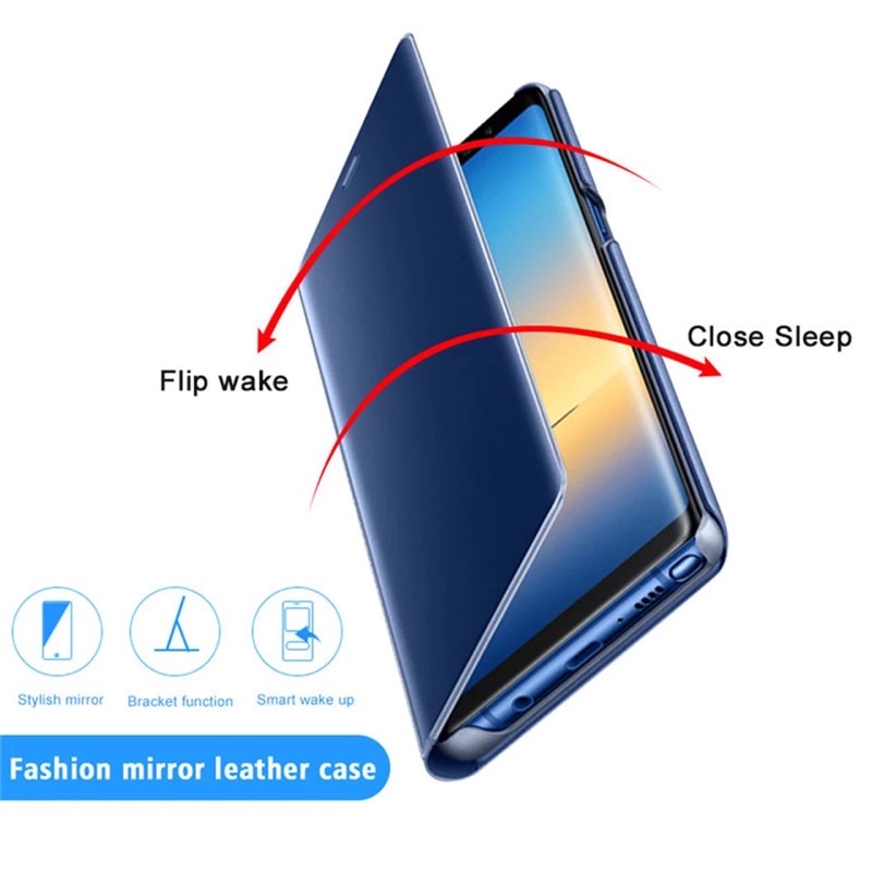 SAMSUNG GALAXY S20 FE S21 FE S21+ S21 ULTRA S22+ S22 ULTRA S20FE S21FE Flip Smart Mirror Clear Case Standing Cover