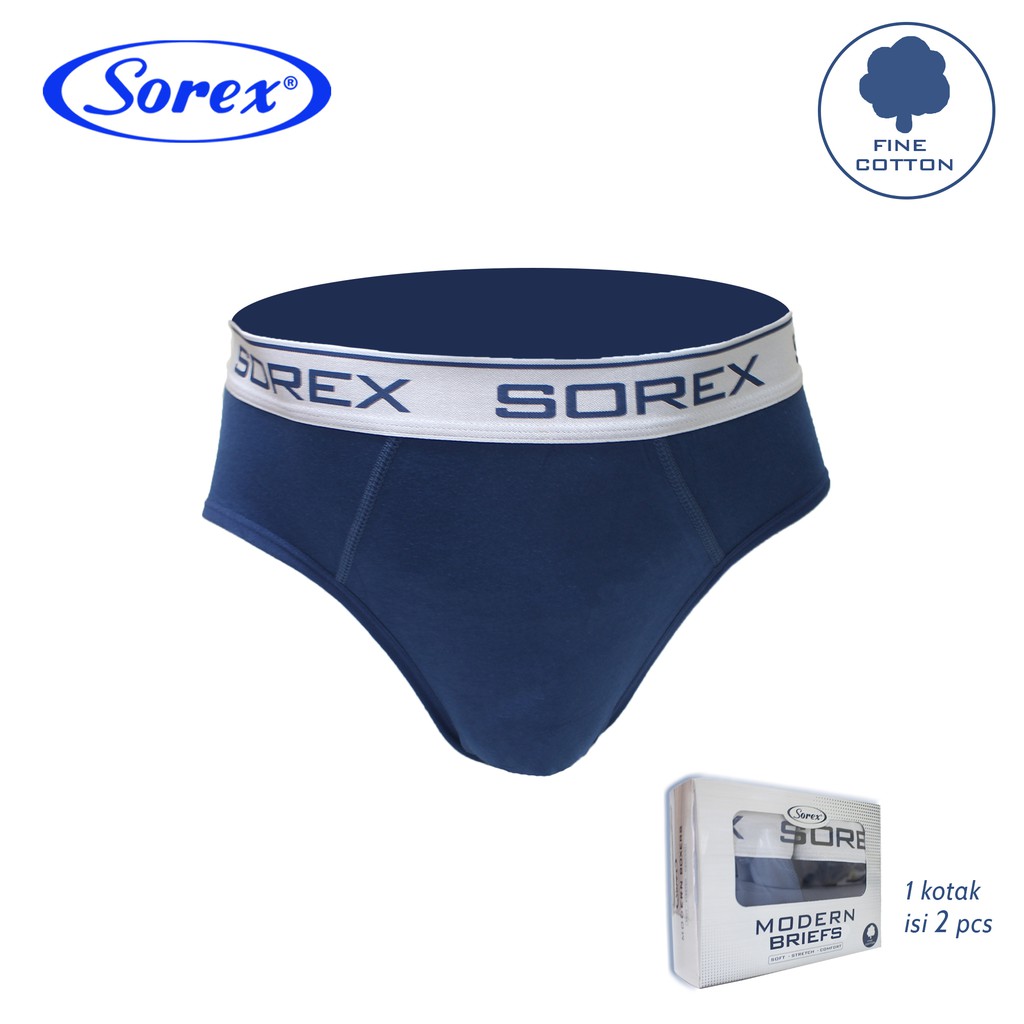 Isi 2 Pcs - Sorex Man CD Pria LK M 3901 Modern Briefs