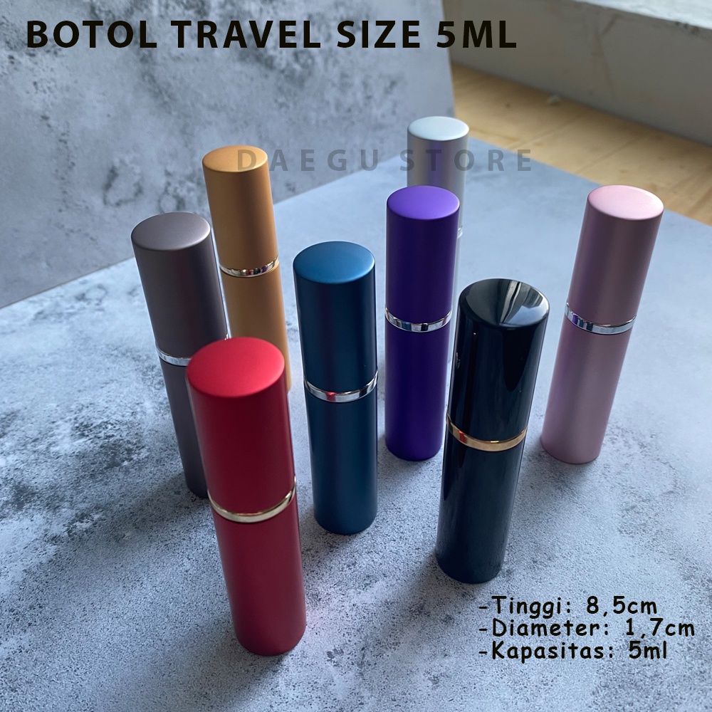 Botol Parfum Travel Spray  5ml - Refillable Isi Ulang Decant