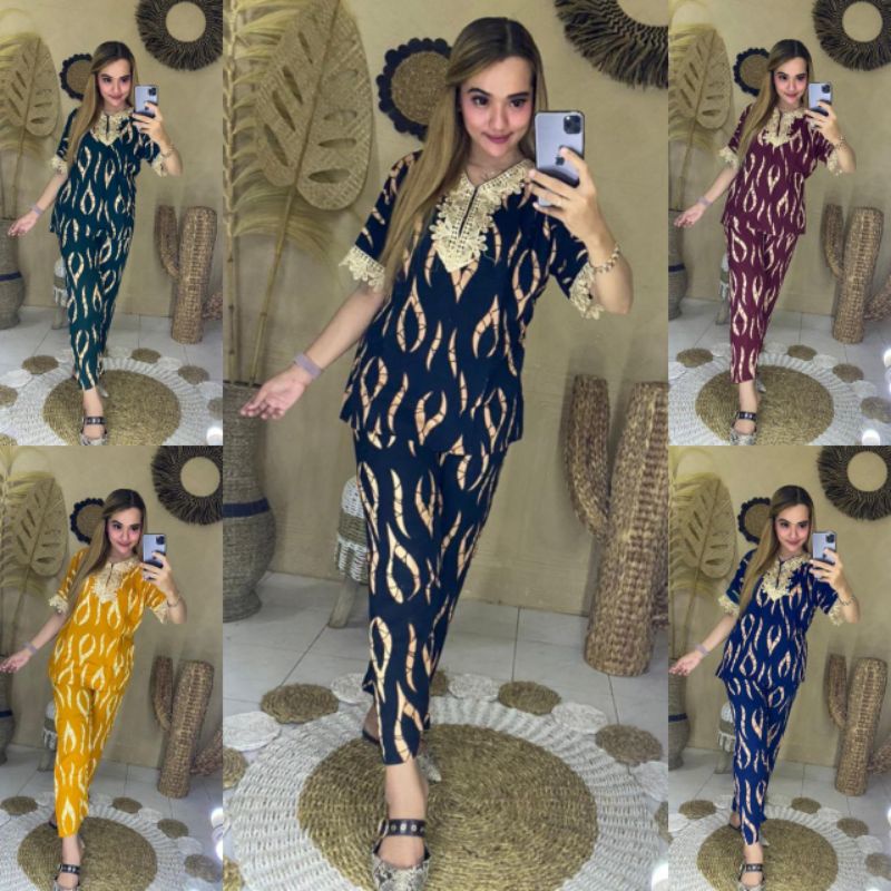 SETELAN CP RENDA / SETELAN RAYON WANITA / SETELAN RENDA ARAB BUSUI