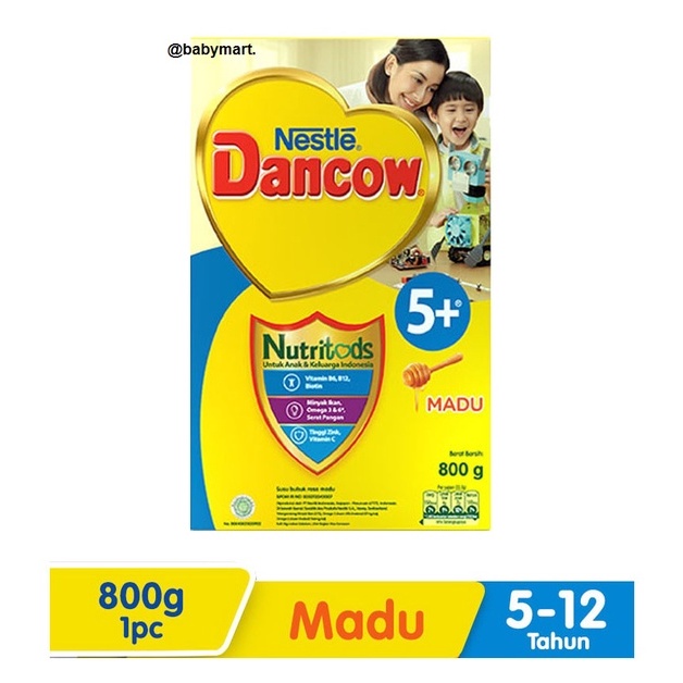 

Dancow 5+ Usia 5-12 Tahun Rasa Madu/Coklat/Vanila 800gr/babymart.