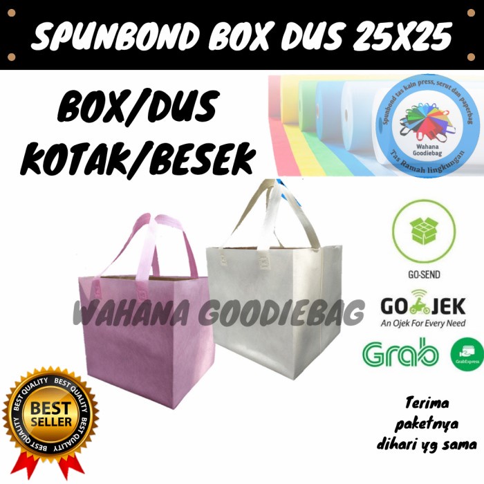 

NEW tas spunbond dus multiguna 25x25