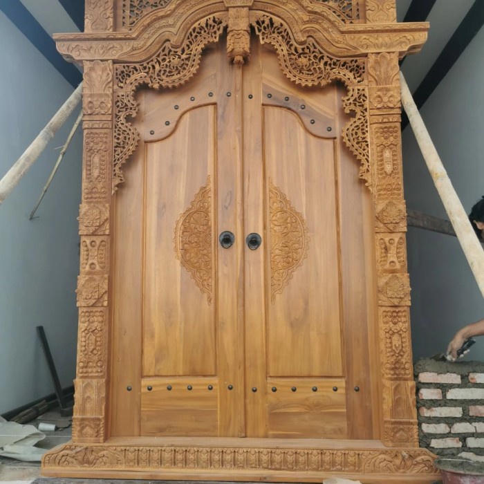 gapura gebyok pintu gebyok furniture klasik pintu kusen