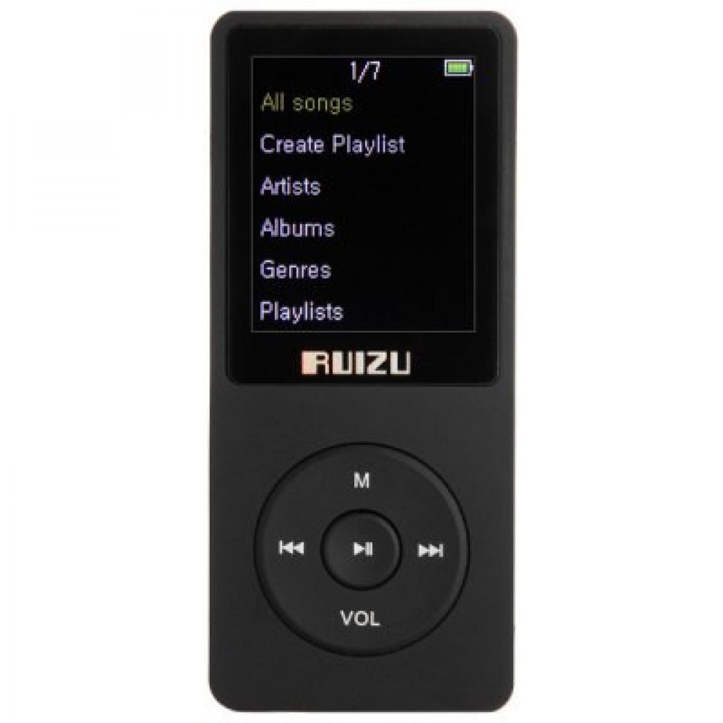 Ruizu X02 HiFi DAP MP3 Player 8GB Alat Pemutar Lagu Baterai Tahan Lama Suara Baik Nyaman Didengar