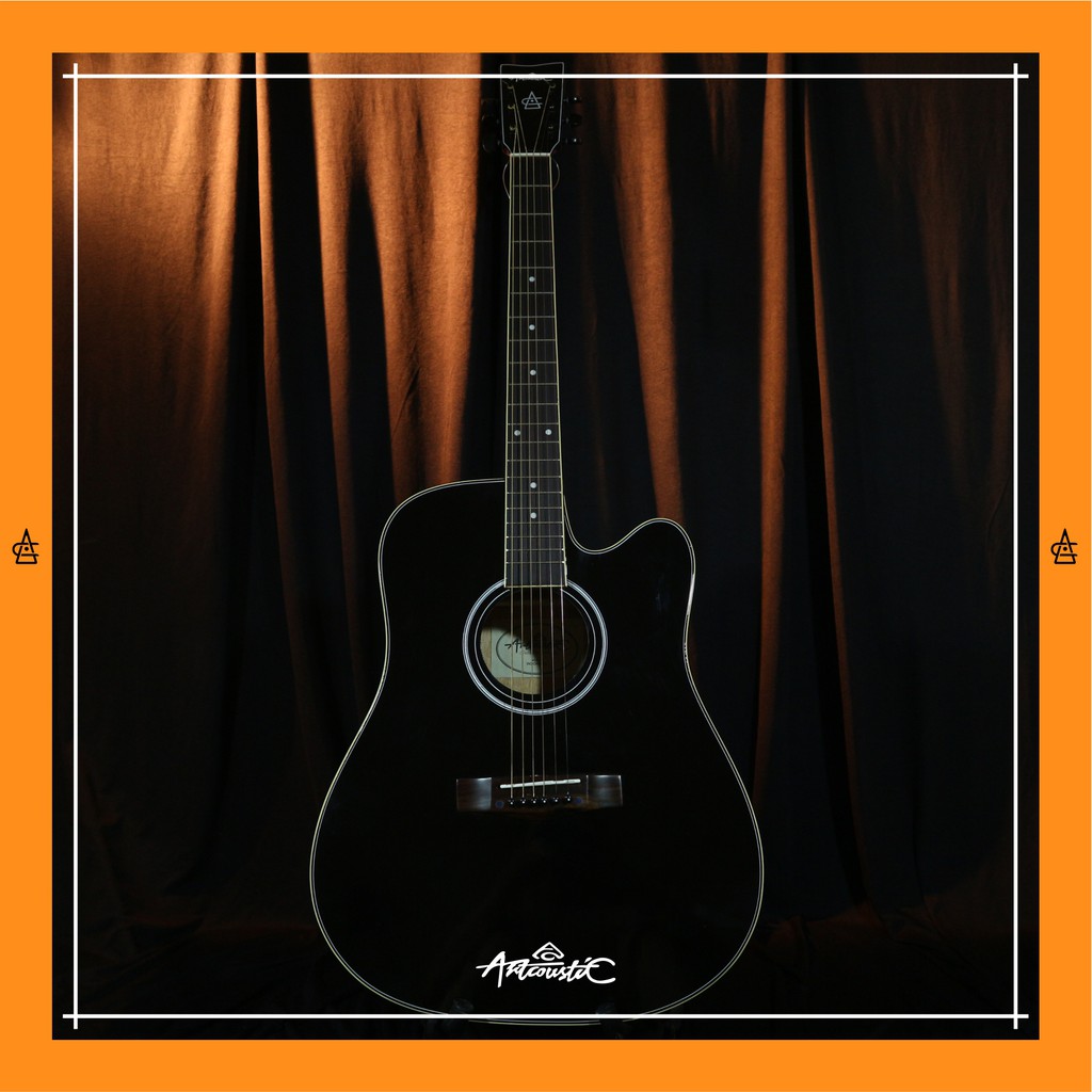 Artcoustic Gitar Black Jumbo
