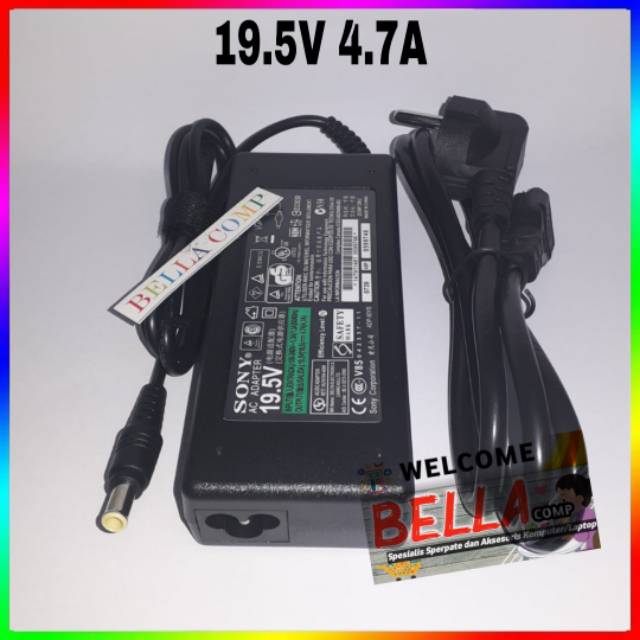 Adaptor Charger Casan Sony Vaio VPCW VGN PCG 19.5V 4.7A