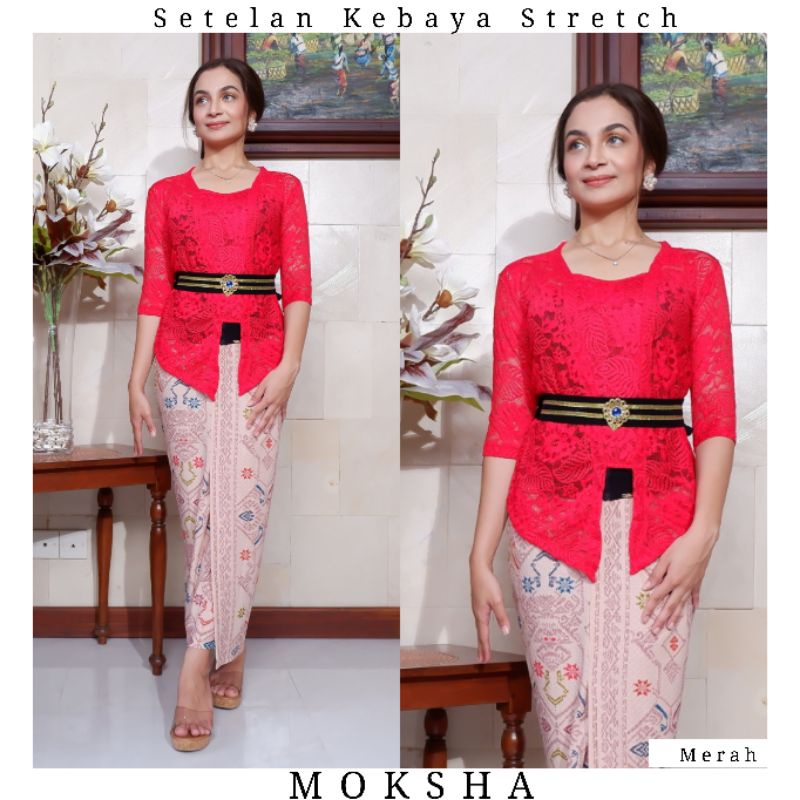 Setelan Kebaya Kutubaru Stretch Moksha