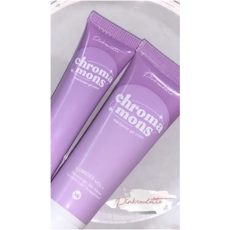 [READY STOCK&amp;FREE GIFT] CHROMAMONS MOISTURIZER GEL CREME PINKROULETTE // KRIM PELEMBAB SKIN BARRIER