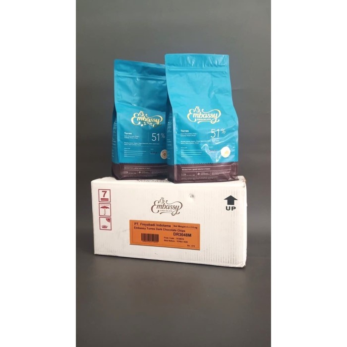 

ORIGINAL MURAH TULIP Dark Bittersweet Couverture Chocolate Choco Chip 250 gr Embassy