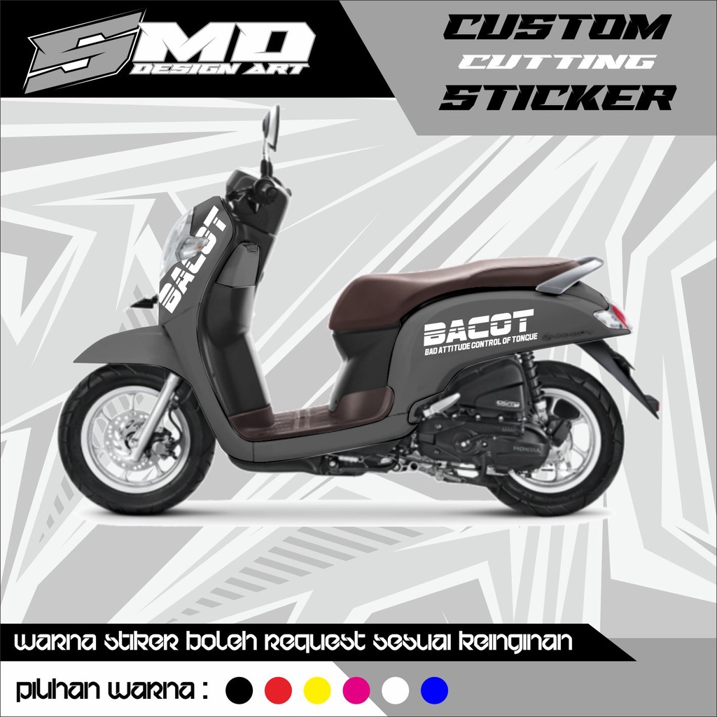 CUTTING STICKER BACOT SCOOPY NEW