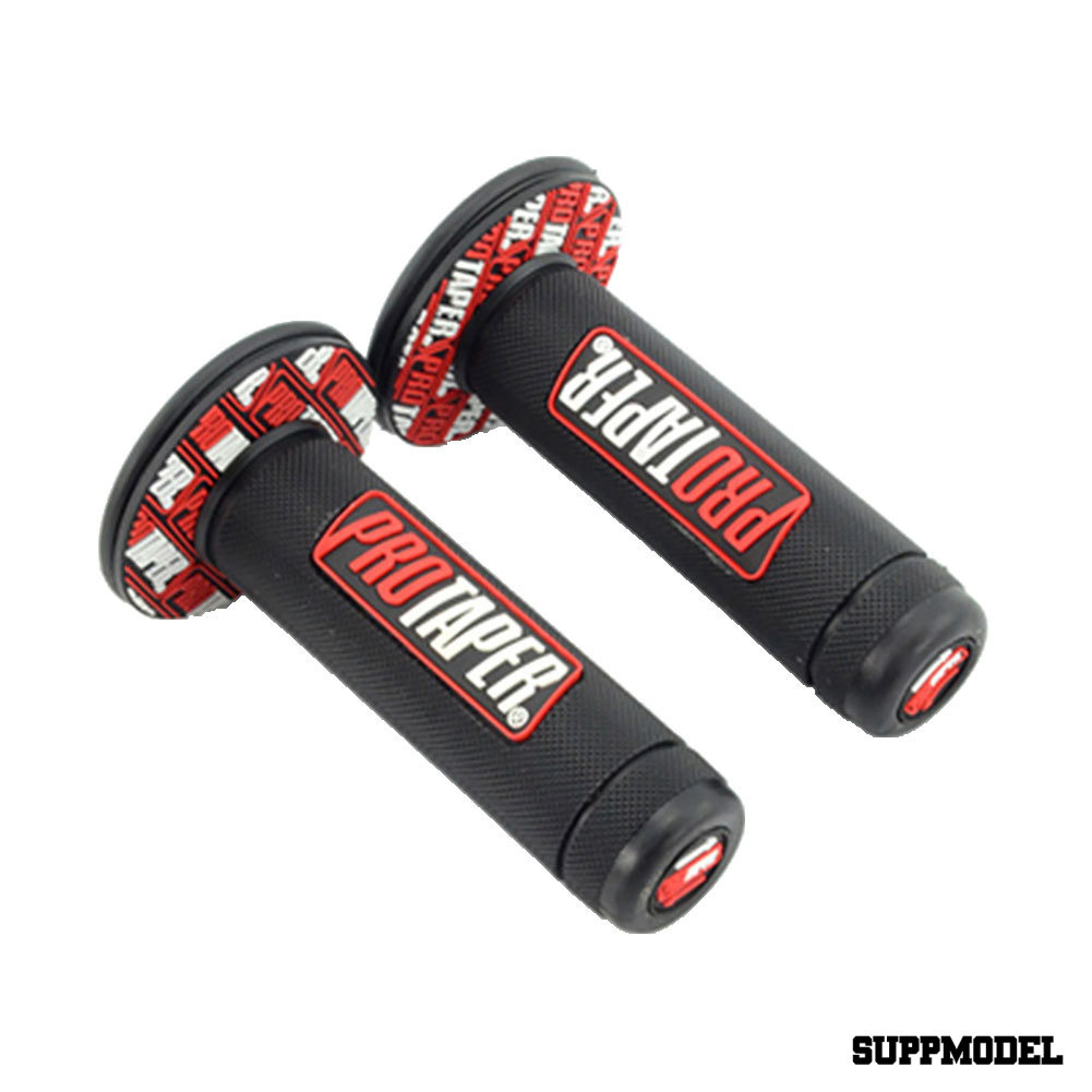SPM 1 Pair 7/8 Inch 22mm Rubber Motorcycle Handle Grip Motorbike ATV Handlebars