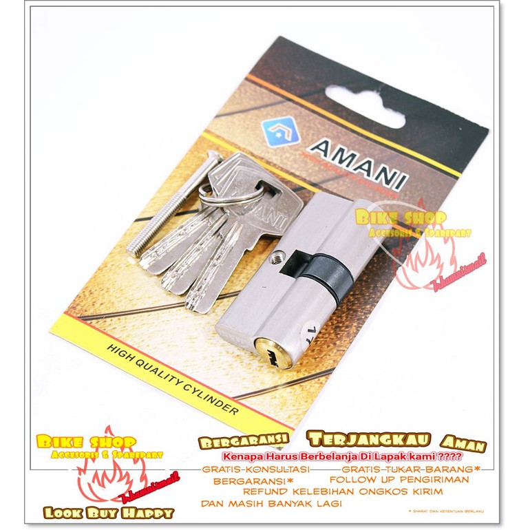 Silinder Kunci Ukuran 60mm Merk Amani Cylinder Lock imut