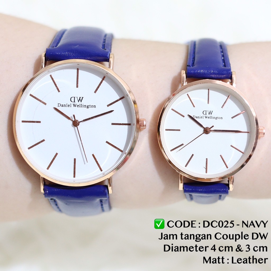 Jam tangan COUPLE pria wanita kulit grosir import premium HARGA SATUAN DC025