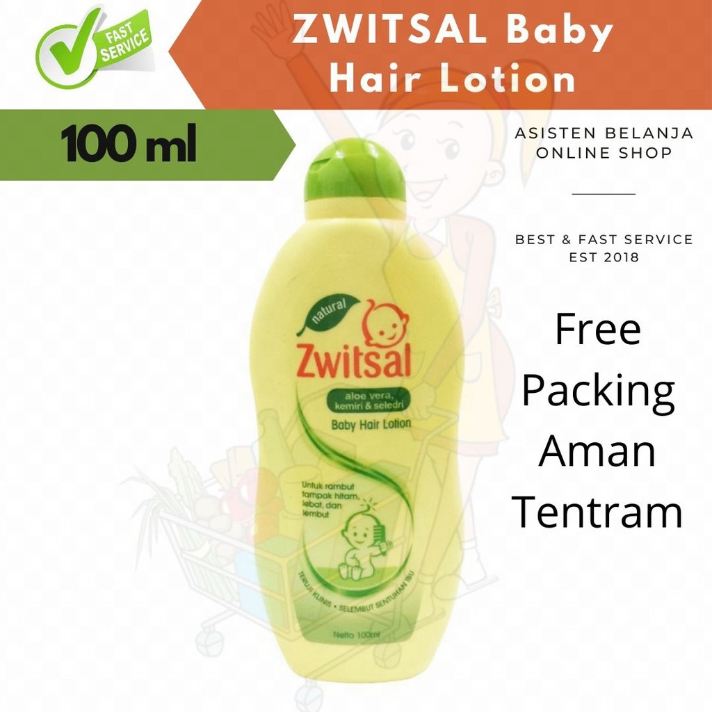 ZWITSAL Natural Hair Lotion Minyak Rambut Anak Bayi Sweet Almond Oil / Aloe Vera100ml 100 ml