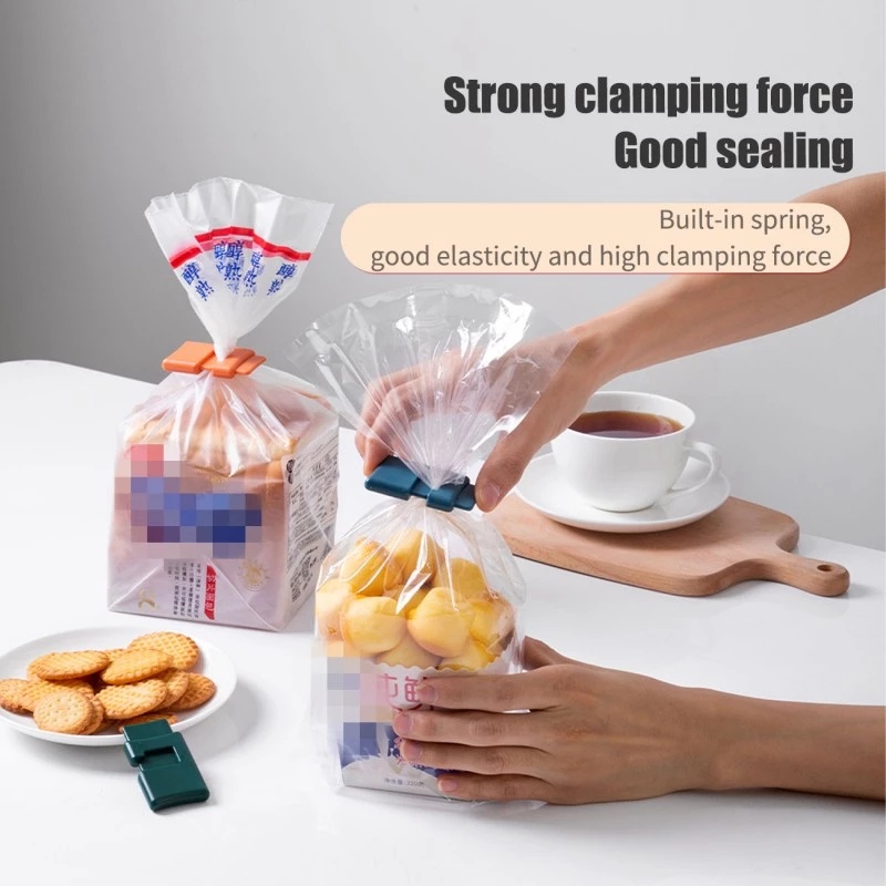 Klip Penyegel Kantong Makanan / Snack Mini Portable Multifungsi Anti Lembab Warna Acak