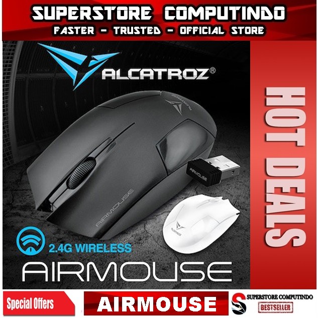 Alcatroz Airmouse-Wireless Mouse-Black-Best Seller