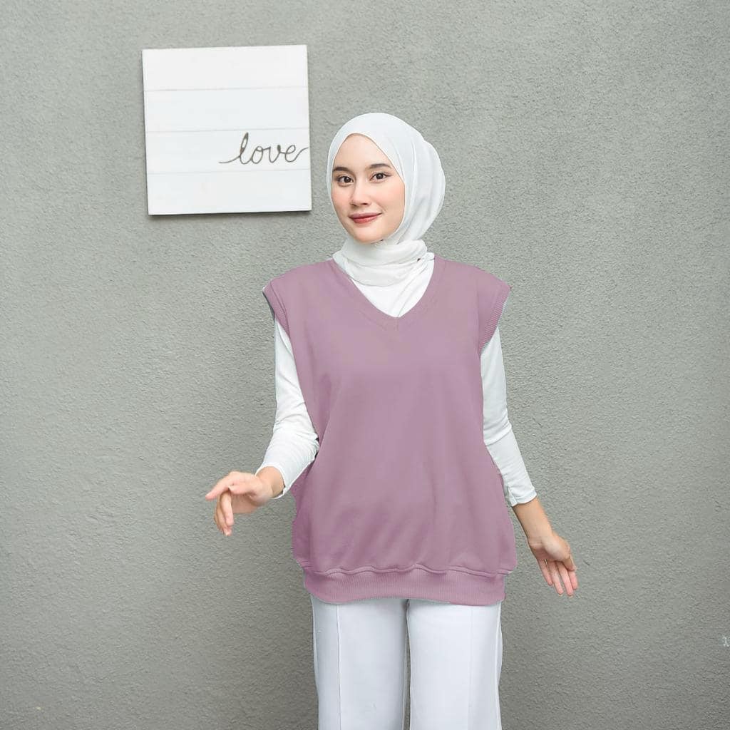 Vest Basic Atasan Outerwear Remaja Wanita Korean Style Terlaris