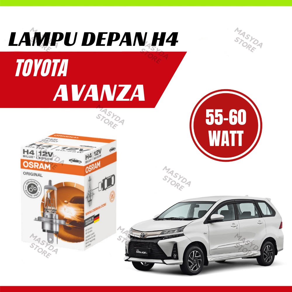 lampu mobil/bohlam osram toyota avanza halogen H4 12v 60/55W original