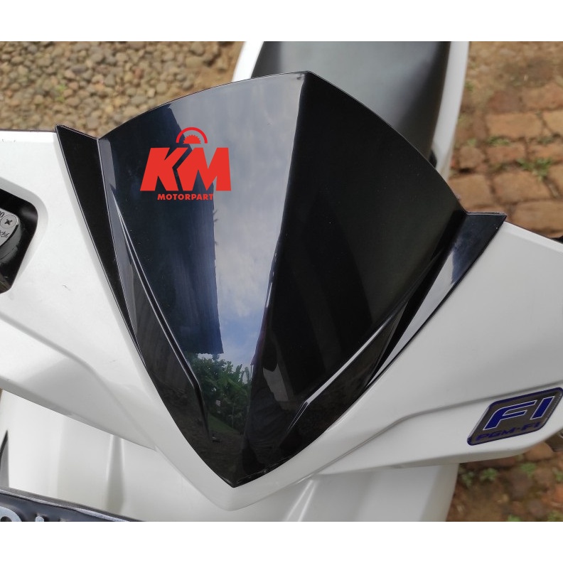 Visor Beat Fi Injeksi 2012 - 2014 TGP Windshield Honda Beat Lama Injection Hitam Pekat Black