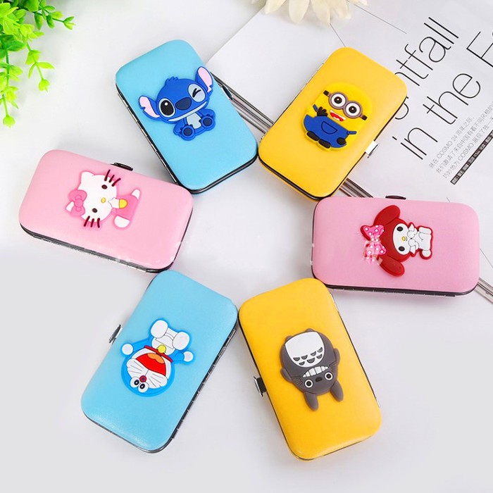 Alat Set Gunting Kuku KARTUN Pedicure Manicure Nail Art Set Cartoon Cute Animal