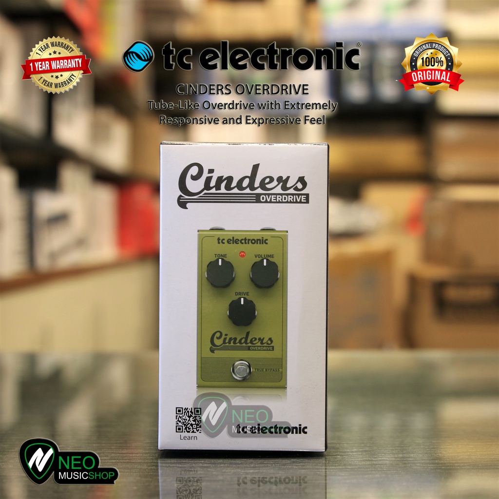 TC Electronic CINDERS OVERDRIVE Overdrive with Extremely Responsive