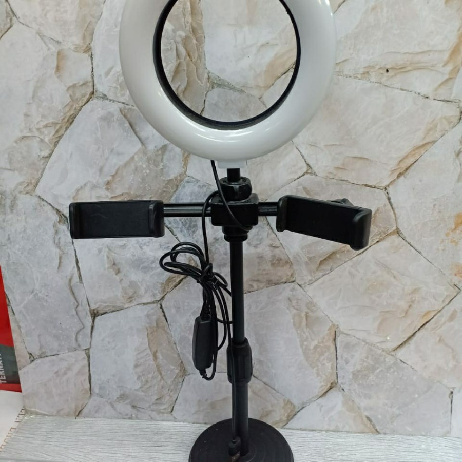 Ringlight 16 cm Ring Light Tripod Mini - Ring Led Selfie- Tripod Led