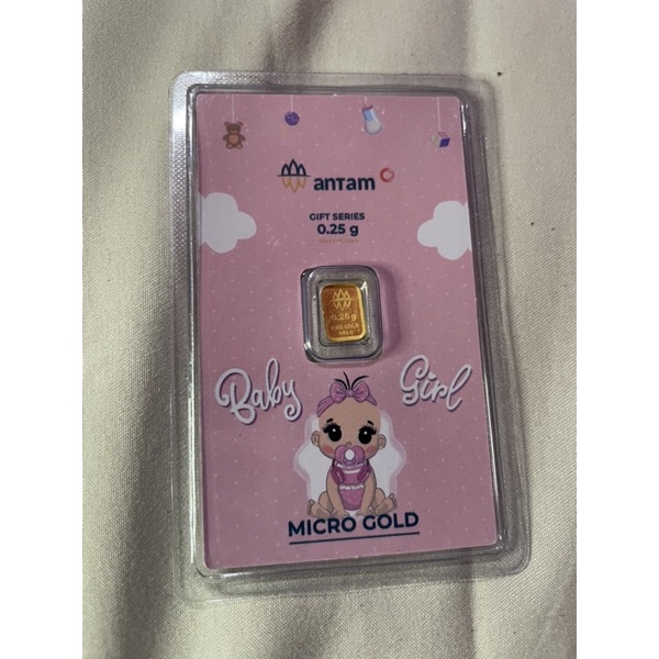 Emas 24 karat Antam x Hartadinata gift series 0,25 gram #BabyGirl #KadoLahiran