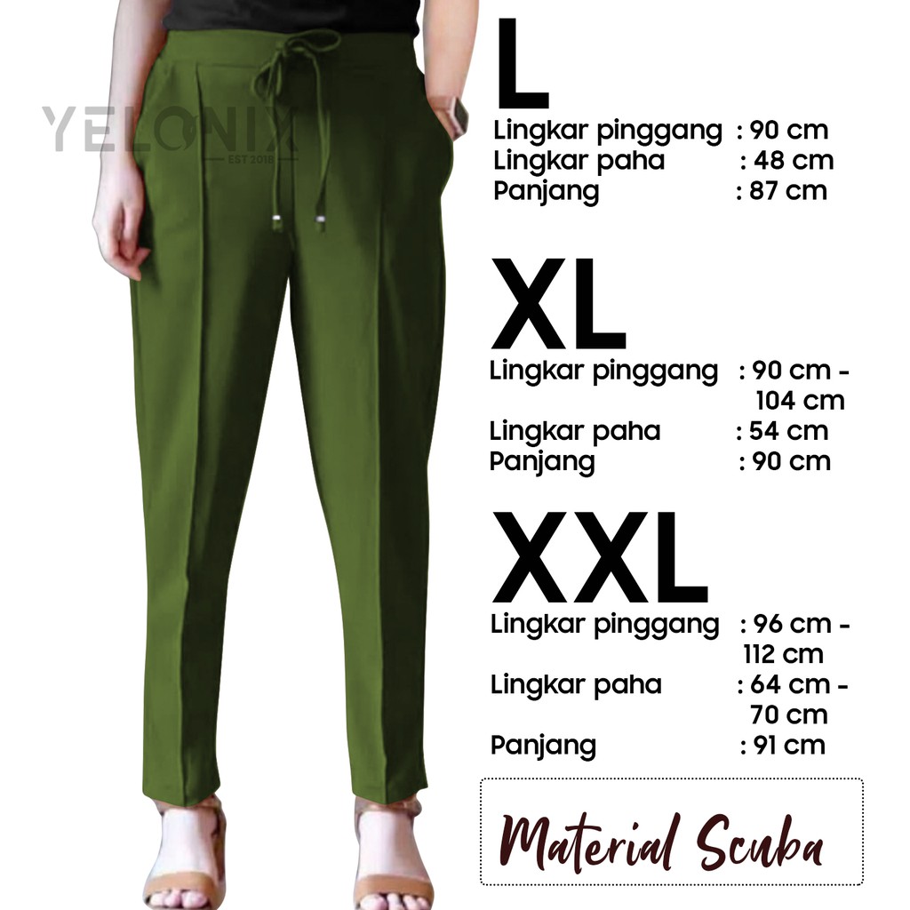 CELANA SCUBA DOTY BASIC PANTS - YELONIX