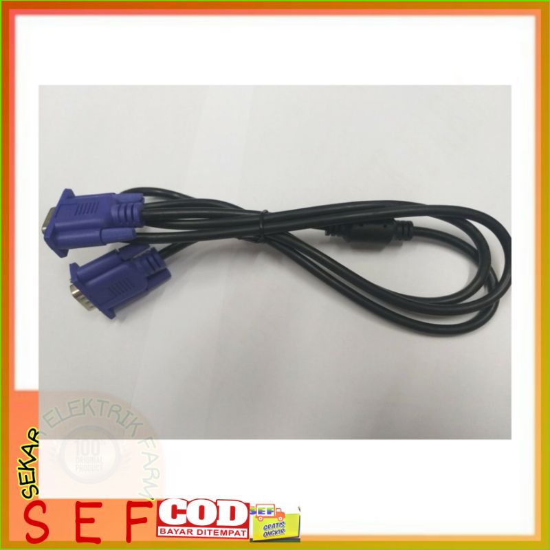 Kabel VGA 1,5 meter kabel berkualitas tinggi (High Quality)