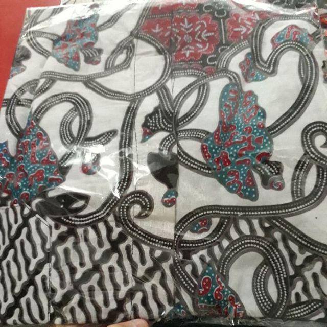 Bswart Batik Hrb026 Kenongo Hem Pendek Anjani Biru Pekalongan M L Xl Batik Pria Murah Modern Grosir