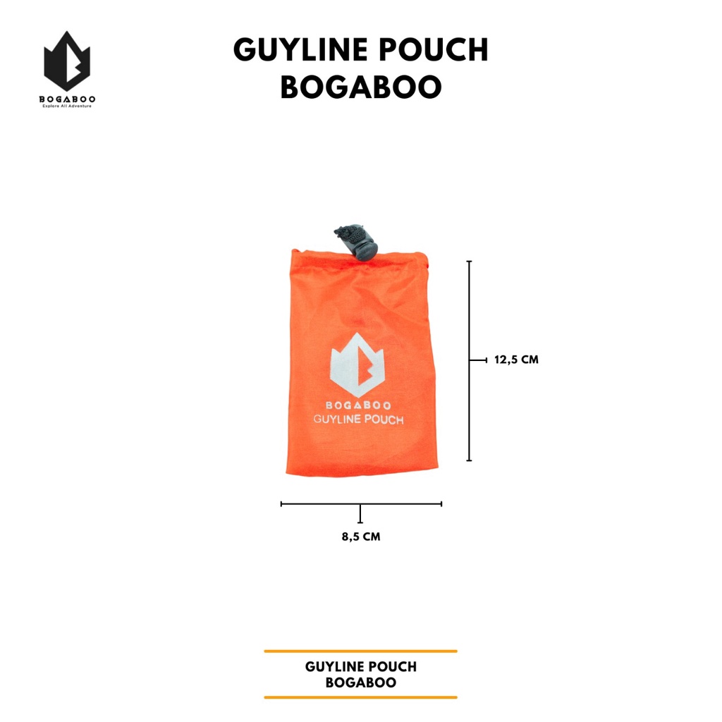 (cod aja) Stuff sack bogaboo - sarung guyline - tempat guyline - stuff suck - tas guyline - pouch guyline - tas serut guyline