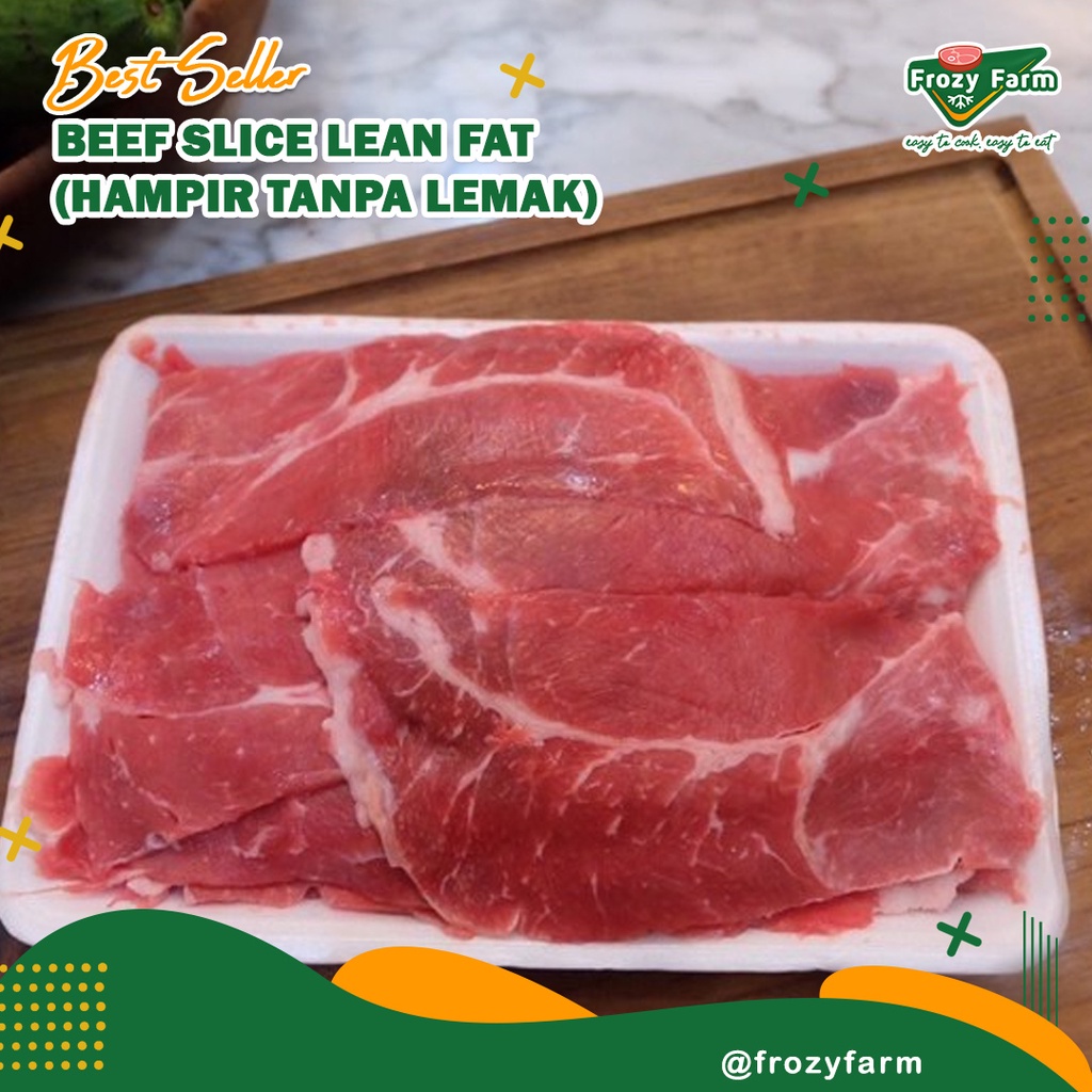 

BEEF SLICE LEAN FAT (HAMPIR TANPA LEMAK) 500 GRAM