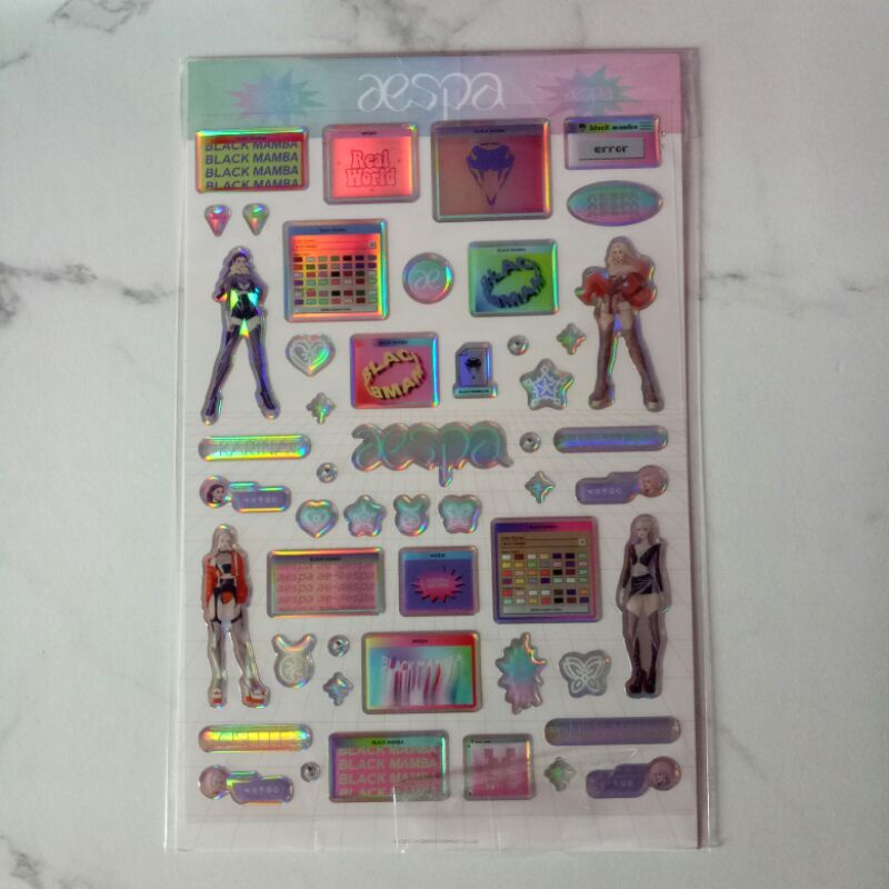 epoxy aespa sticker only