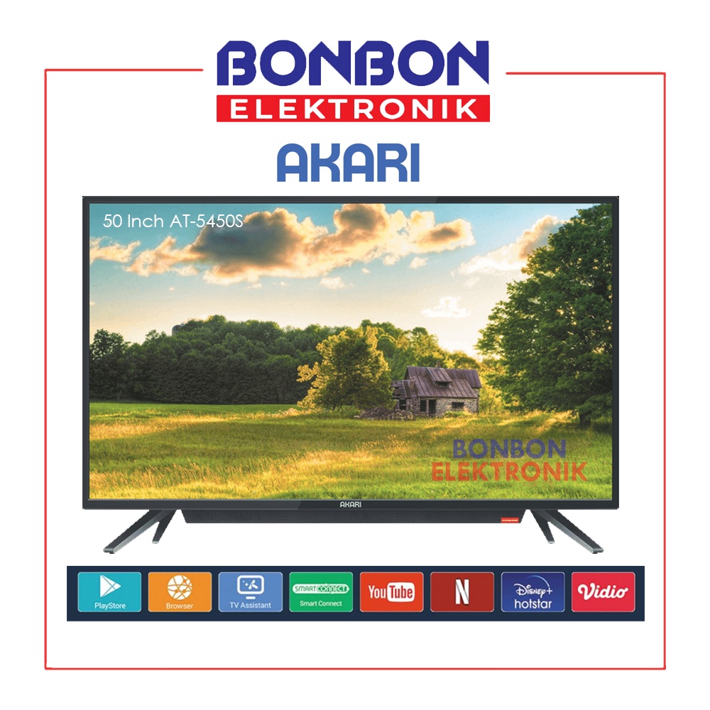 Akari LED TV 50 Inch AT-5450S Smart Android 5450 S