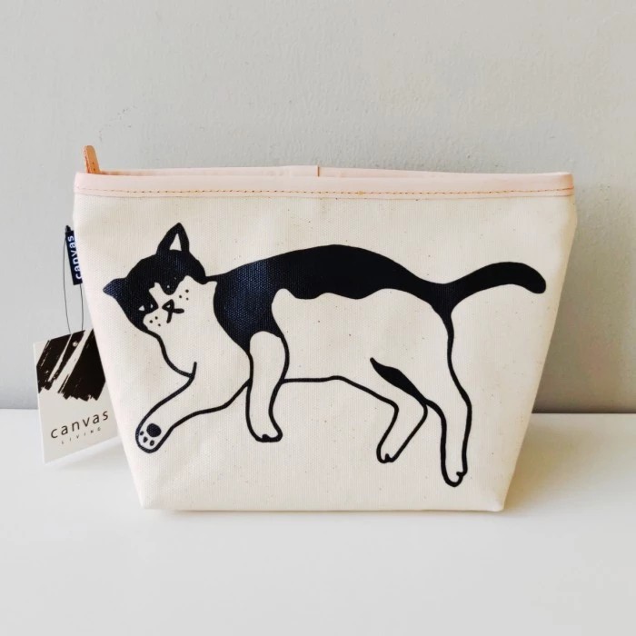 

Organizer Pouch Cat Solo Natural Canvas Living